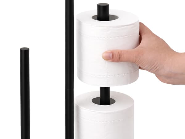 WC-paperiteline hyllyllä, musta 2320