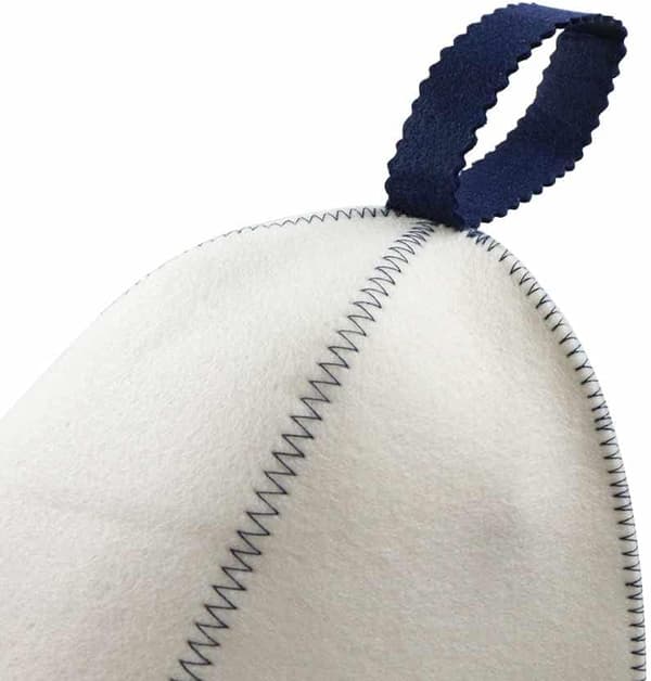 Naturlig tekstil badstuehatt dusjhette med krok for kvinner og menn