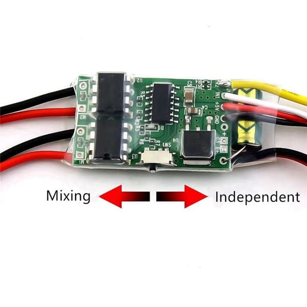 5A ESC Two-way Brushed Speed Controller 2S-3S Lipo for RC Model Car Boat Tank Spare Parts