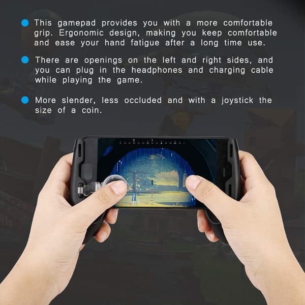 3 i 1 mobiltelefon spilcontroller bærbar universalholder spilcontroller joystick spilcontroller til PUBG kompatibel med 4,5-6,4 tommer smartphones.