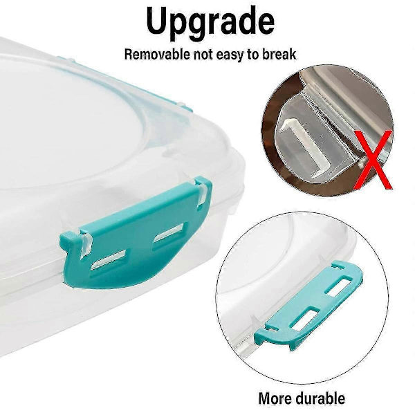 3 pcs Sandwich Boxes Microwave and Dishwasher Safe Kitchen Storage Containers with Upgrade