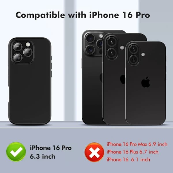 Silicone Case Compatible with iPhone 16 Pro Max Case Soft Ultra-Thin Protective Shockproof Liquid Silicone Phone Case, 6.9  \" Midnight Black