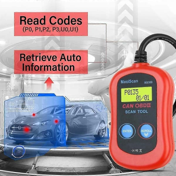 Autel AL301 OBD2 Diagnostikværktøj Fejlkodelæser Scanner til alle køretøjer