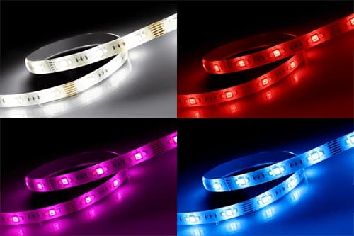 Deltaco Smart Home LED-stripe forlengelse, 1m, RGB, 2700K-6500K - Hvit