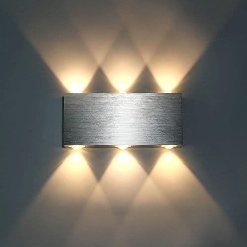 Lightess LED Vægslampe Indendørs Vægslampe Moderne Kvadratisk Op