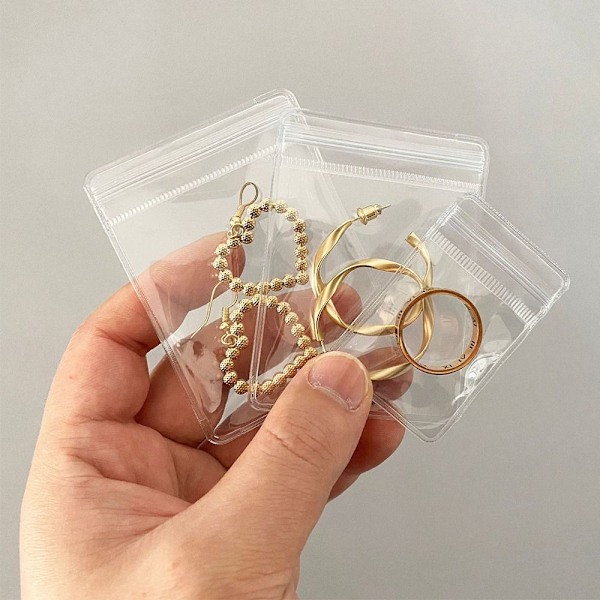 100 stk selvforseglende pose Zip Lock poser 100 STK 7X10CM 100 STK 100pcs 7x10cm 100pcs 7x10cm