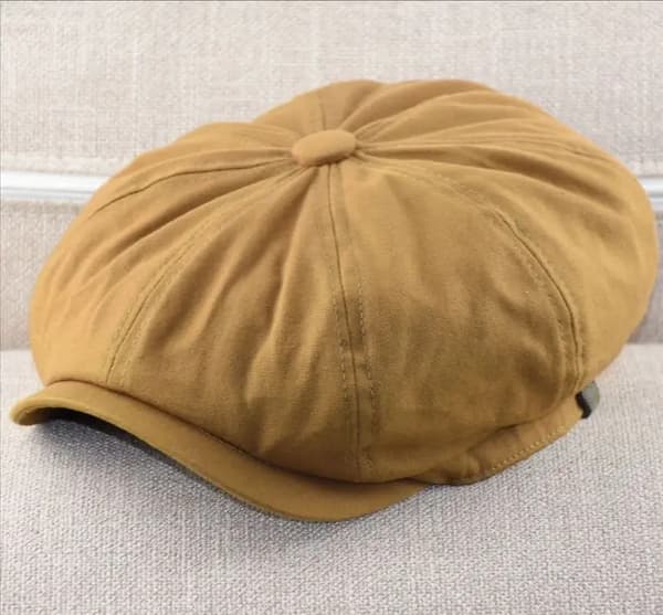 Stor hode pluss størrelse menn newsboy flat cap 100% bomull Gatsby Ivy Golf Cabbie hatt overdimensjonert-FX-