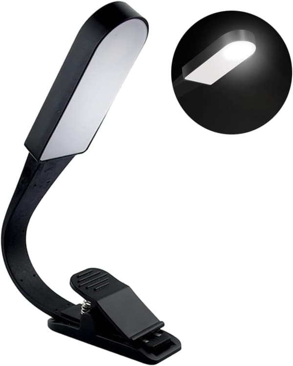 Berøringsdæmpende lampe boglys læselampe med klips USB læselampe læselampe