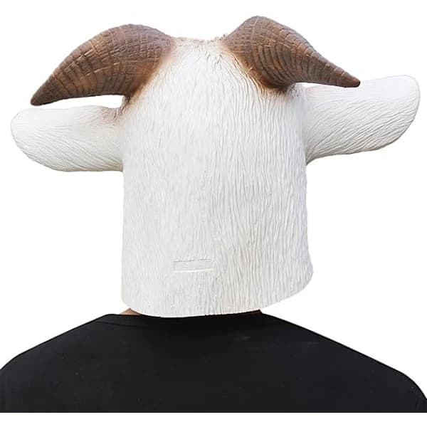 Deluxe Halloween-kostyme Latex Dyrehode Maske Geit[pl]