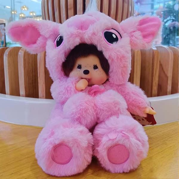 Stitch Plysdukke Kawaii Legetøj Til Børn Lyserød