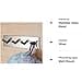 Self-adhesive stainless steel coat hooks decorative sticker wall