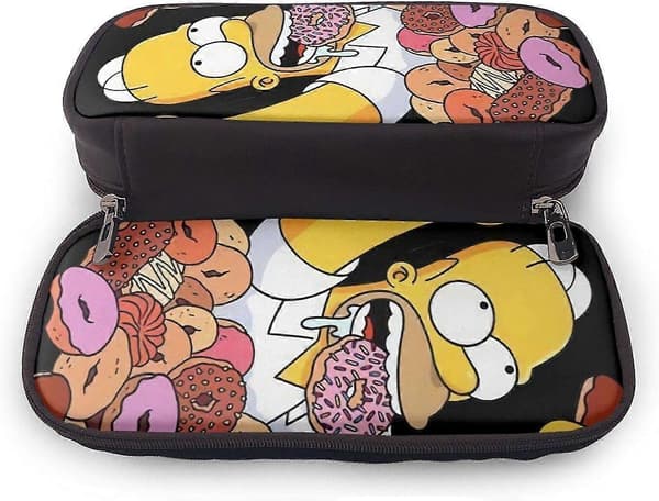 Simpsons Homer och hans munkar Pennfodral i läder
