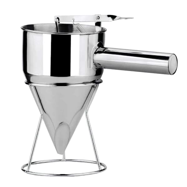 Smetdispenser i Rustfritt Stål med Stativ for Pannekaker, Muffins, Cupcakes og Bakst