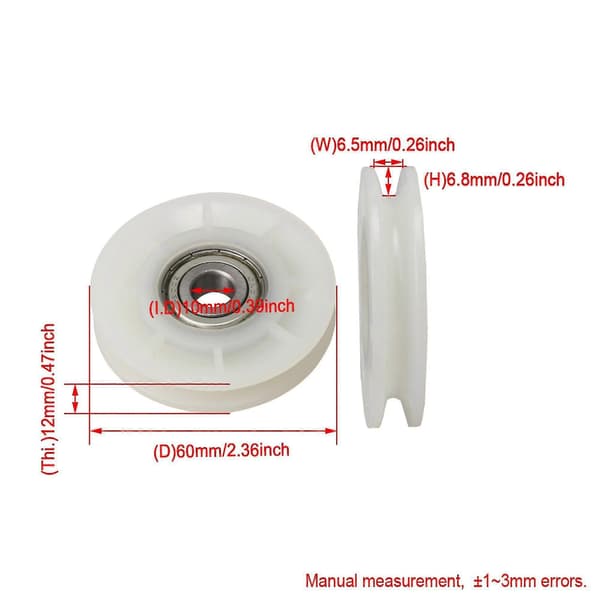 Trisse Trissa 60mm Belastning 90kg Nylon