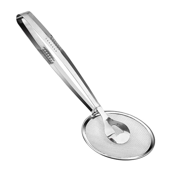 Fritøslekt og tang i rustfritt stål - Enkel matlaging! Silver silver