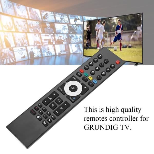 Replacement Remote Control Compatible with GRUNDIG TV TP7187R (Black)-PRO