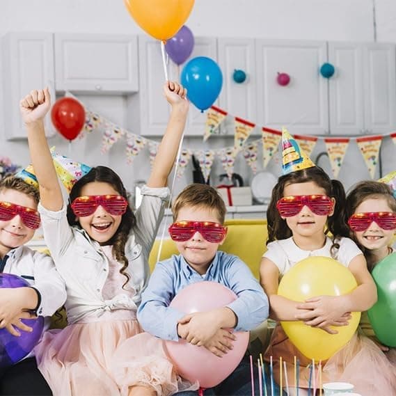 Partybriller Unisex Blinkende LED Lysende Solbriller Event Raver Koncert