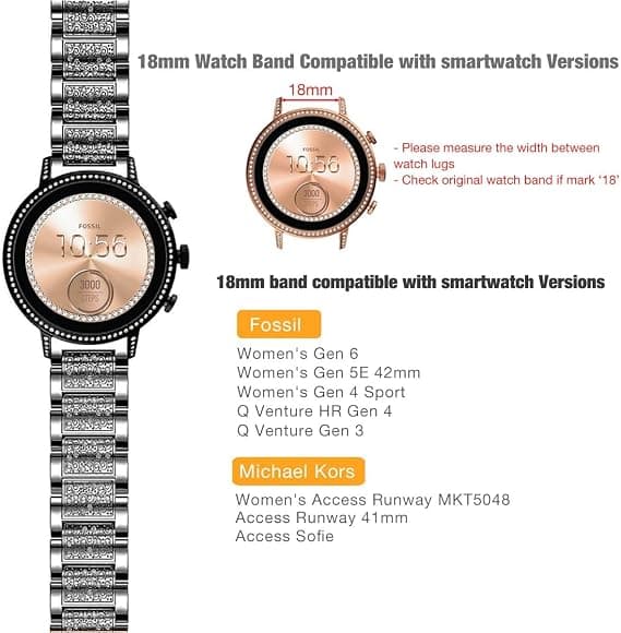 Apple Watch -ranneke 38/40/41 kevytmetallia, kimalteleva