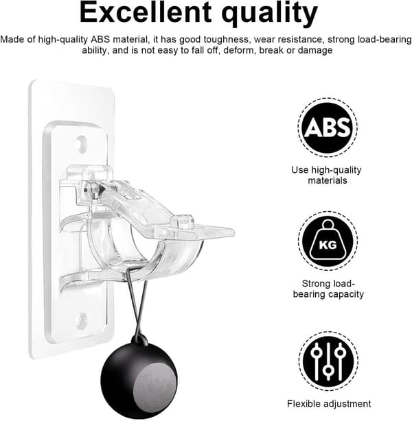 Self-adhesive curtain fasteners without drilling, 8-pack with screws and wall plugs for kitchen and bathroom