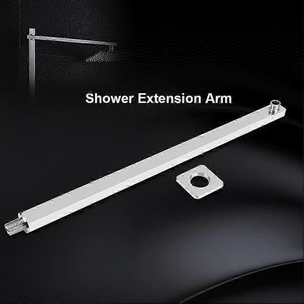 Duscharm - 60 cm väggmonterad duschhuvudförlängning - Extra lång duschförlängningsarm