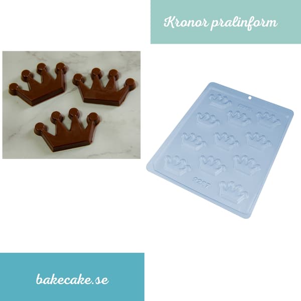 Pralineform Krone Chokoladeform - BWB 9287 Transparent transparent