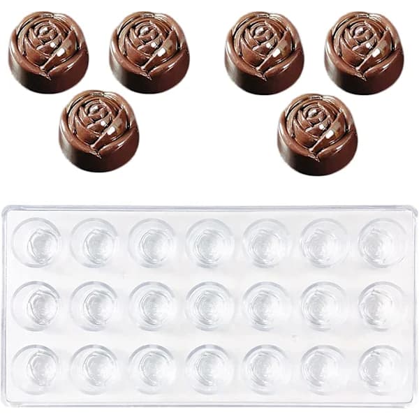 /EA/Transparent Chocolate Mold, Clear Plastic Candy Mold, for Maki