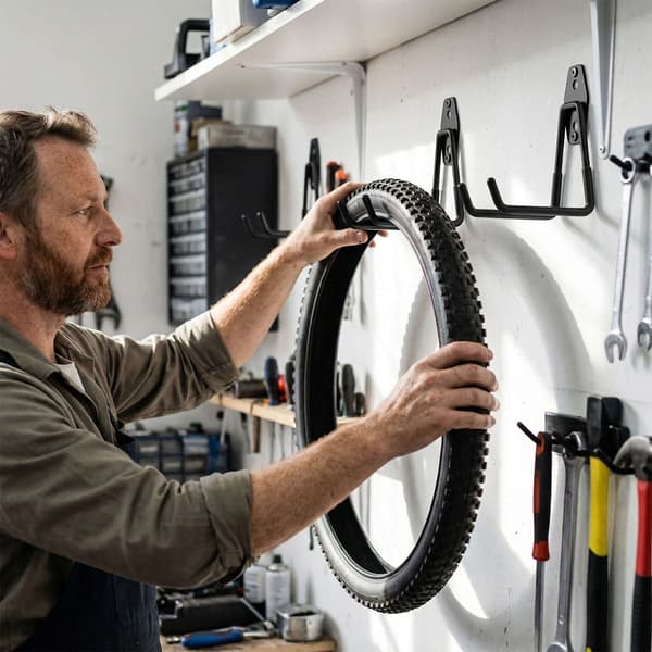 Krogsæt til garagevæg, 12 dele, PVC-belagte med remme