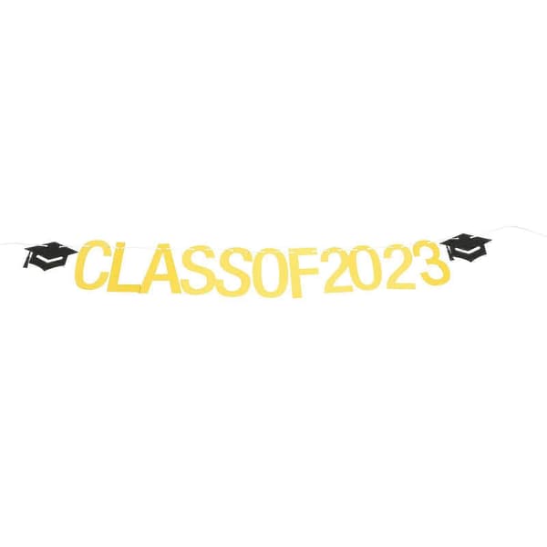 Studenteksamen 2023 Festbanner Gratulerer Nyutdannede Dekorasjon