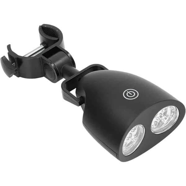 Grill Light with 10 LEDs, 3 Brightness Modes, Touch Control, and Adjustable C-Clamp for Grilling, Camping, and Emergency Use, Black
