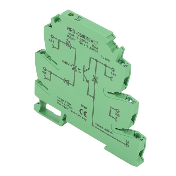MRD-060D10ACT Erittäin ohut 6,2 mm DC-puolijohderelemoduuli Tulo 4-32VDC NO