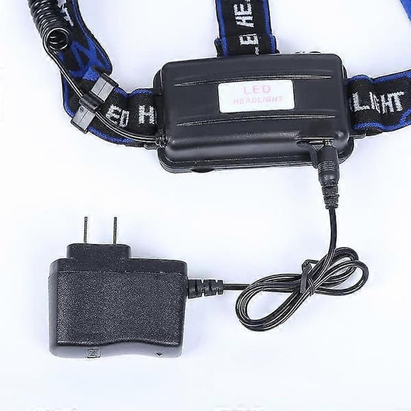 Direkteoplader til pandelampe, kraftfuld oplader til DC 18650-batteri EU-stik EU Plug