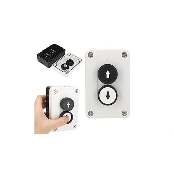 Double Switch for Garage Doors, Waterproof, Lift, Push Button, Roller Shutters, Push Button