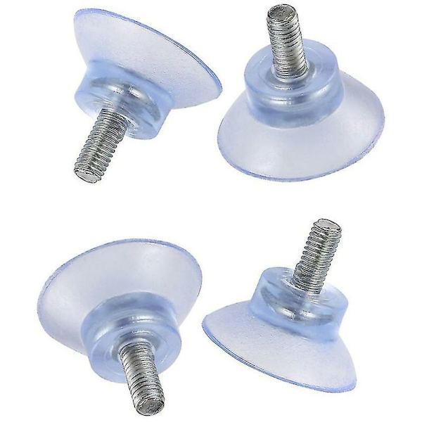 M6 * skruvlängd 14 * basbredd 35 PVC transparent sugpropp