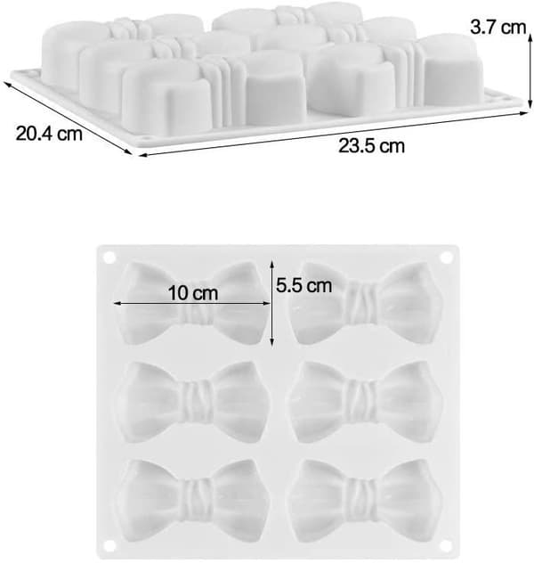 Meibum pitkä nauha mousse leivontamuotti Vit white