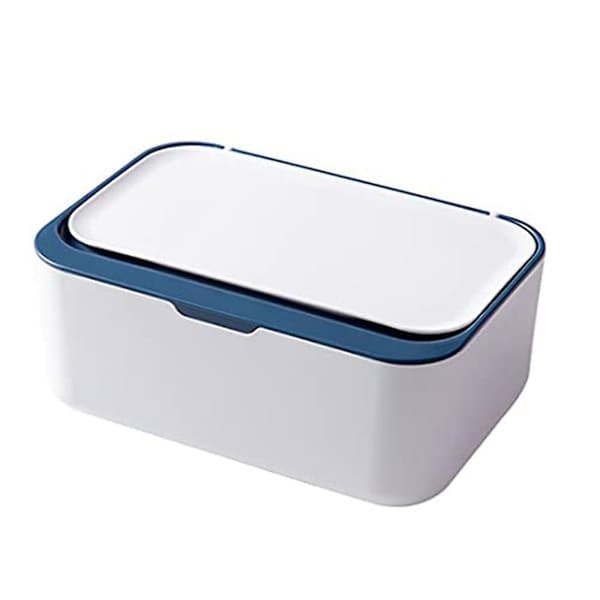 Wet Wipe Dispenser, Wet Wipe Storage Box, Dustproof Wet Wipe Container, Office (Grey)