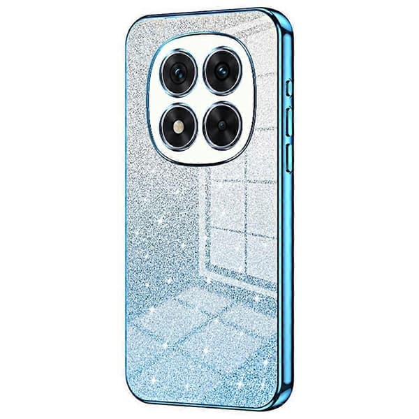 Til Xiaomi Redmi Note 14 Pro 5G Cover Elektroplettering Gradient Glitter TPU Telefon Cover - Blå Multicolor Blue Multicolor Blue