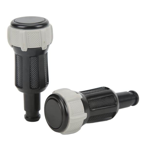 2pcs Armrest Box Adjustment Button Alloy Replacement for Landrover Discovery 5 LR5 17-19 Grey Rubber Cover