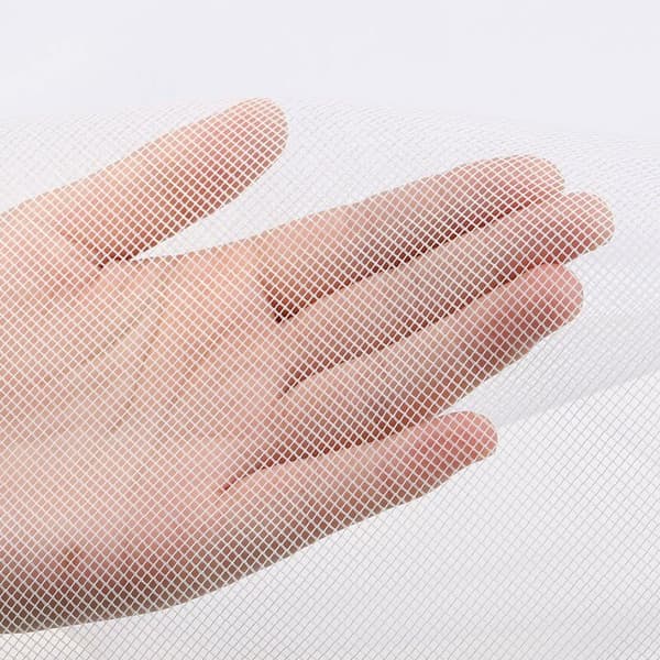 Mosquito Net Window Screen, 150x200cm, 2-pack, Fine Mesh with Adhesive Strip, No Drilling Needed, Transparent White