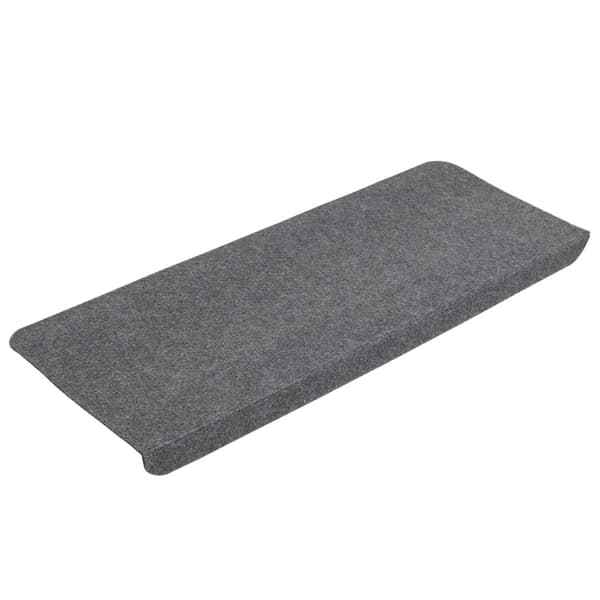 vidaXL Trappetæpper selvklæbende 15 stk. 65x24,5x3,5 cm grå grå gray