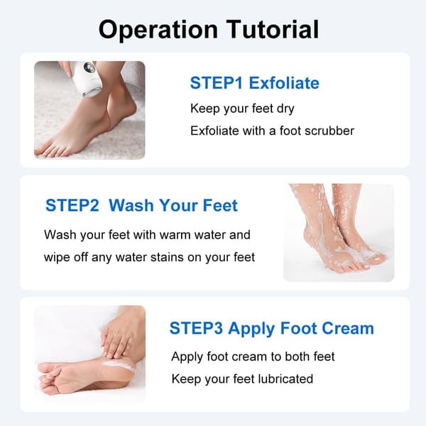 Electric Foot File, Smoothing Pedicure Tool