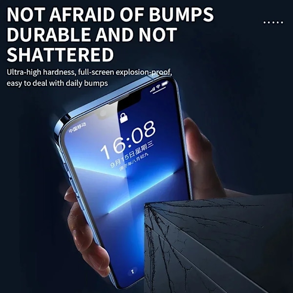 3-pak hærdet glas til iPhone 14 13 12 11 15 Pro Max Mini skærmbeskytter til iPhone XR X XS MAX 7 8 Plus 16 beskyttelsesglas til iPhone XR For iPhone XR 3Pcs Tempered Glass