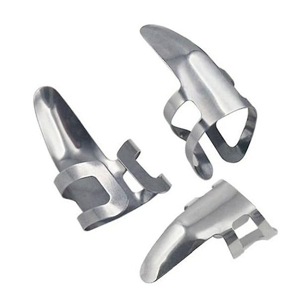 Nye 3 stk Gitarfingerplekter Slide Rustfritt Stål For Banjo Ukulele