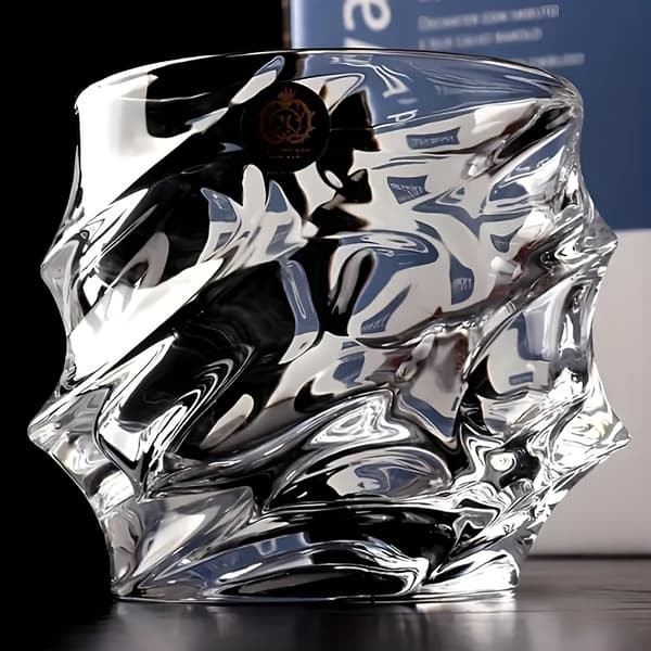 4 st lyxiga whiskeyglas, glas, transparenta, endast handdisk Transparent 4