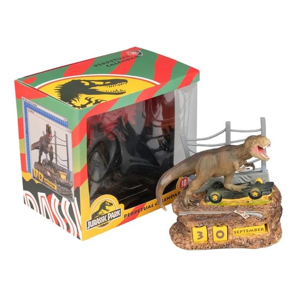 Jurassic Park 3D Evighetskalender 12,1x12,1x23 cm