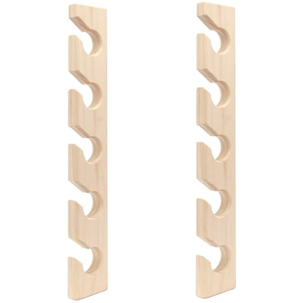 2 Pcs Wooden Wall Mounted Hat Racks Baseball Caps Organizer Wall Mounted Vertical Hat Holder Wardrobe
