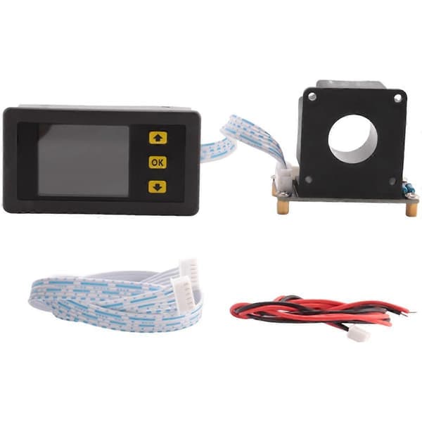 DC 90V 500A Digital Voltmeter Amperemeter Spenning Strøm KWh Wattmåler 12V 24V 48V 72V Batterikapasitet Strømovervåking
