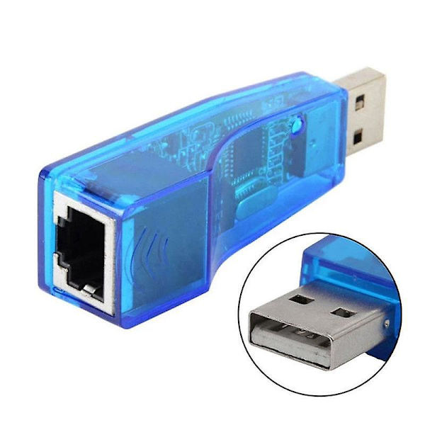 RJ45 USB-adapter LAN-kort Ethernet-adapter Nätverk 10/100 Mbps för Laptop PC