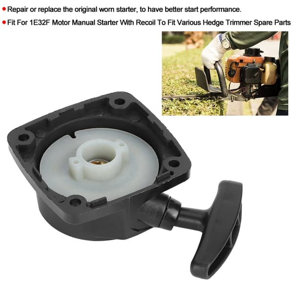23CC Motor Hand Pull Start Manual Starter with Recoil Hedge Trimmer Spare Parts for 1E32F Engine