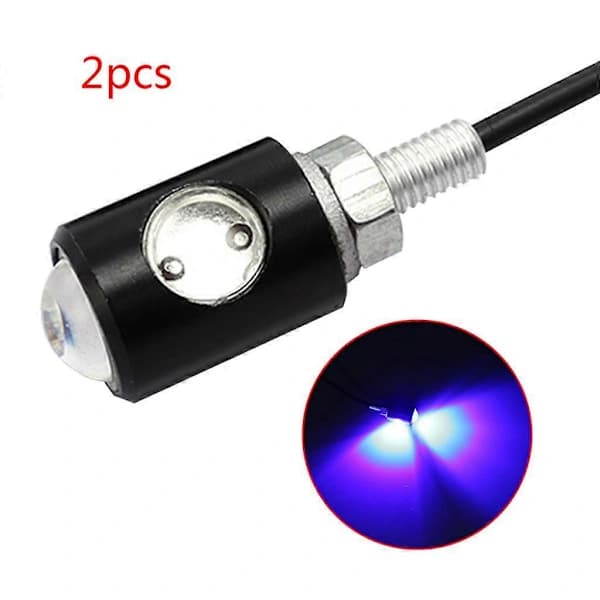 12V Mini LED-skyltbelysning för motorcykel, bakre registreringsskyltsbelysning, röd
