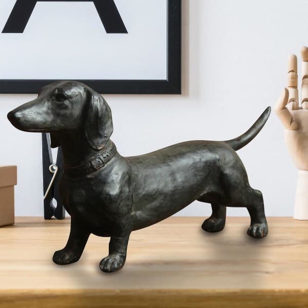 Harts Dvergmops Pynt Dvergmops Statue Ornament Hund Antikk Samleobjekt